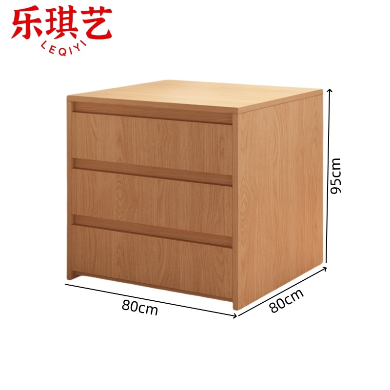 乐琪艺 储物柜 80cm(原木色) 个高清大图