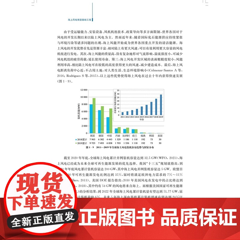 海上风电筒型基础工程(新时代海上工程创新技术与实践丛书) 练继建等著上海科学技术出版社海上风电筒型基础研究基础工程阅读书高清大图