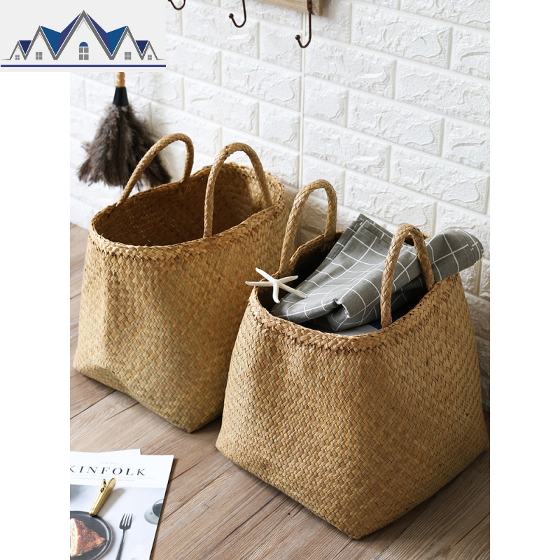 KENS浴室大号脏衣提篮洗衣篓编织手提袋 北欧创意家居编收纳篮 三维工匠高清大图