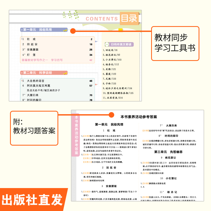2020新版倍速学习法八年级下册语文人教版 初中8年级教材课本同步讲解解读练习册题直通中考万向思维初二教辅参考书必刷题辅