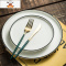 北欧餐具创意西餐盘牛排盘家用菜盘白色盘子网红意面沙拉盘平盘 敬平