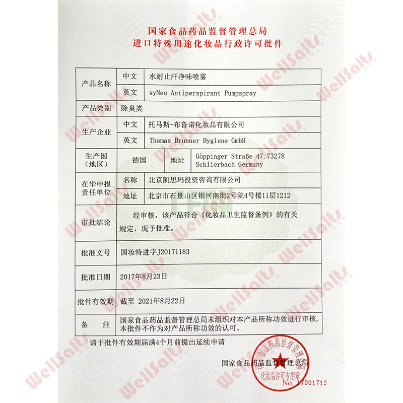 syNeo 德国进口syNeo水耐止汗露喷雾 去狐臭腋臭孕妇狐臭净味水剂男女 止汗净味喷雾30ml