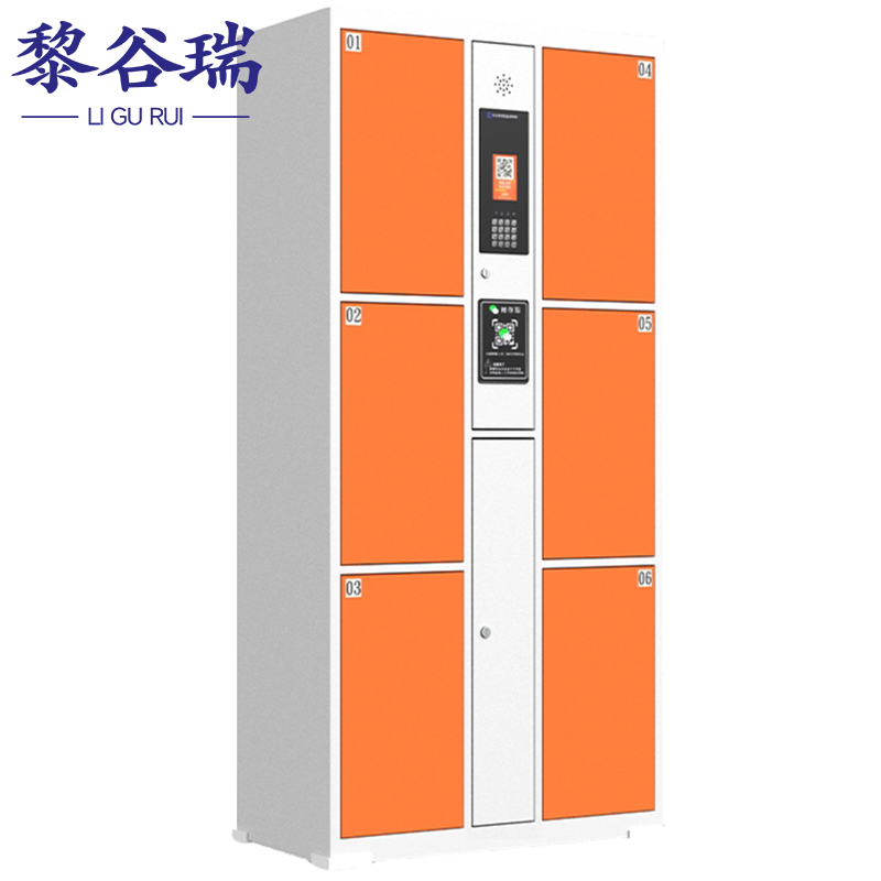 黎谷瑞智能寄存柜 存包柜6门微信扫码台