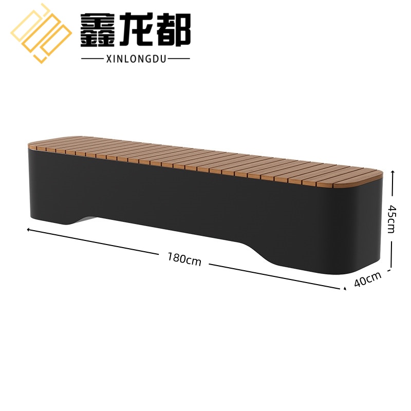 鑫龙都户外长凳1.2米高清大图