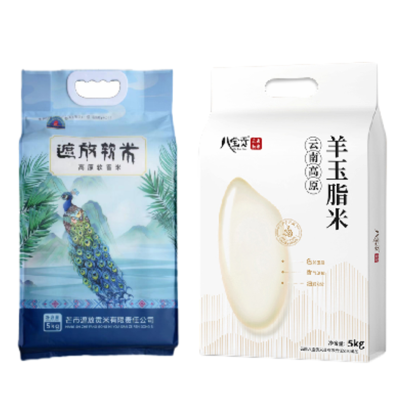 八宝贡米5kg*1+谷魂遮放米5kg*2+金龙鱼油5L*2高清大图