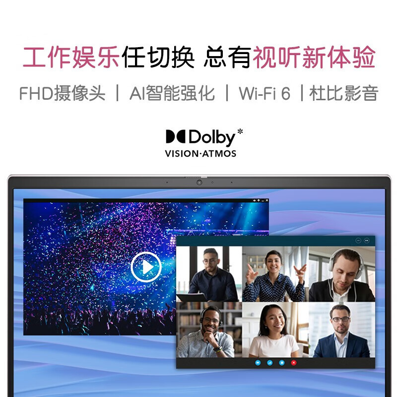 戴尔(DELL)灵越13Pro 13.3英寸办公轻薄笔记本电脑(13代酷睿i5-1340P 16G内存丨1TB固态 锐炬显卡/2.5K屏 )粉色 5330-1608P