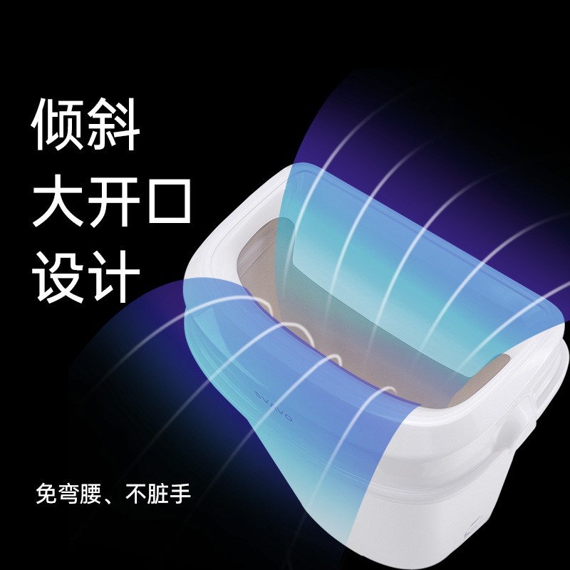 瑞沃(SVAVO) 瑞沃 垃圾桶卫生间塑料公用家用客厅卧室厨房带盖大号纸巾筒餐厅果皮箱 PL-151040白色高清大图