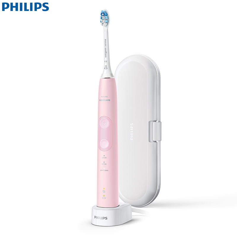 飞利浦(Philips)电动牙刷 HX6856 充电式 声波震动 成人感应充电牙刷