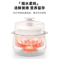 LOTOR电炖盅隔水炖家用婴儿宝宝煮粥煲汤辅食燕窝陶瓷小型电炖锅