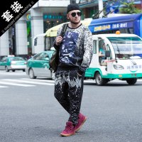 大码男士运动套装秋季胖子休闲卫衣套装棒球服男运动服图片色