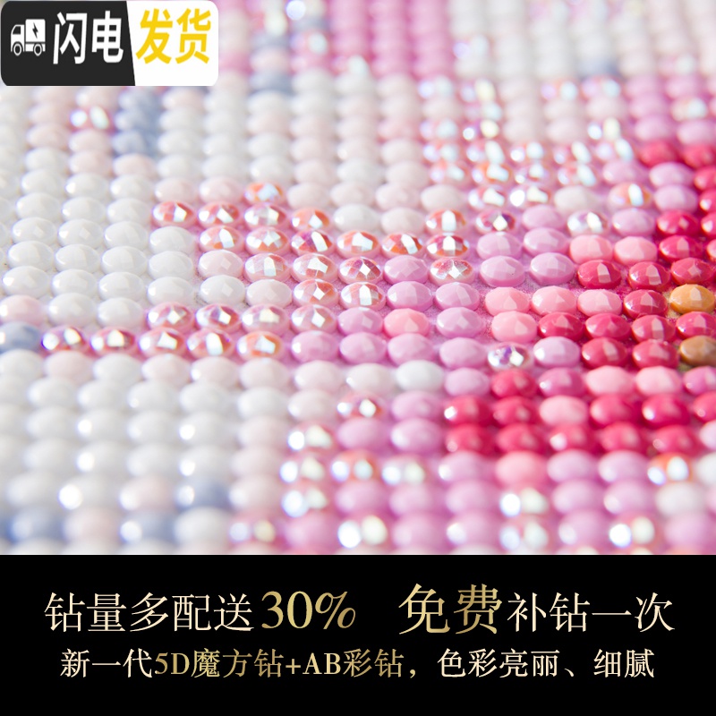 三维工匠5d钻石画满钻新款戏剧古典人物京剧花旦钻石绣2020新款玄关十字绣 [AB彩钻]满钻全贴100*150厘米高清大图
