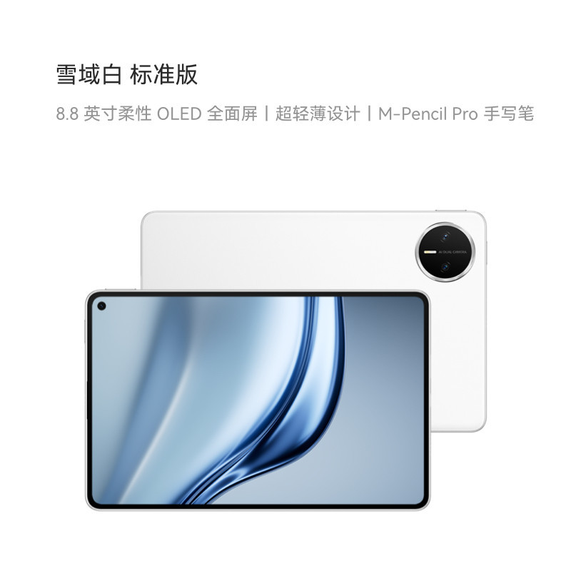 [签收赠电容笔] 华为 MatePad MINI 12GB 256GB 雪域白 8.8英寸超轻便携麒麟9010处理器曜石黑指纹识别安全可靠高清大图