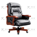 臻远ZY-7550 办公大班椅老板椅办公皮椅可躺升降转椅电脑椅 黑牛皮