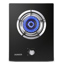 欧尼尔OUNIER801M-1单灶燃气灶嵌入式煤气灶台嵌两用钢化玻璃家用大火力灶聚能节能猛火台式灶台灶炉具灶具灶台天然气