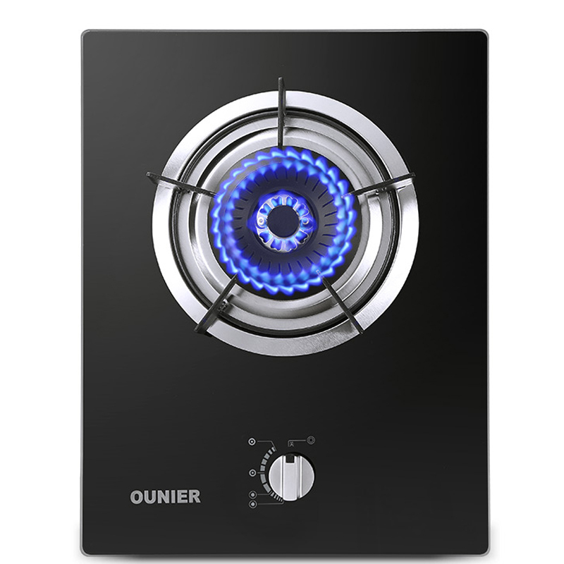 欧尼尔OUNIER801M-1单灶燃气灶嵌入式煤气灶台嵌两用钢化玻璃家用大火力灶聚能节能猛火台式灶台灶炉具灶具灶台天然气