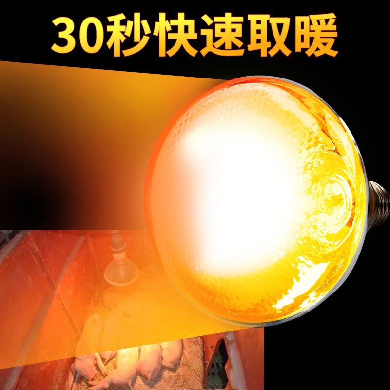 苏宁放心购 仔猪保温灯养殖取暖灯泡加厚防水防爆养殖保暖灯泡套装图片