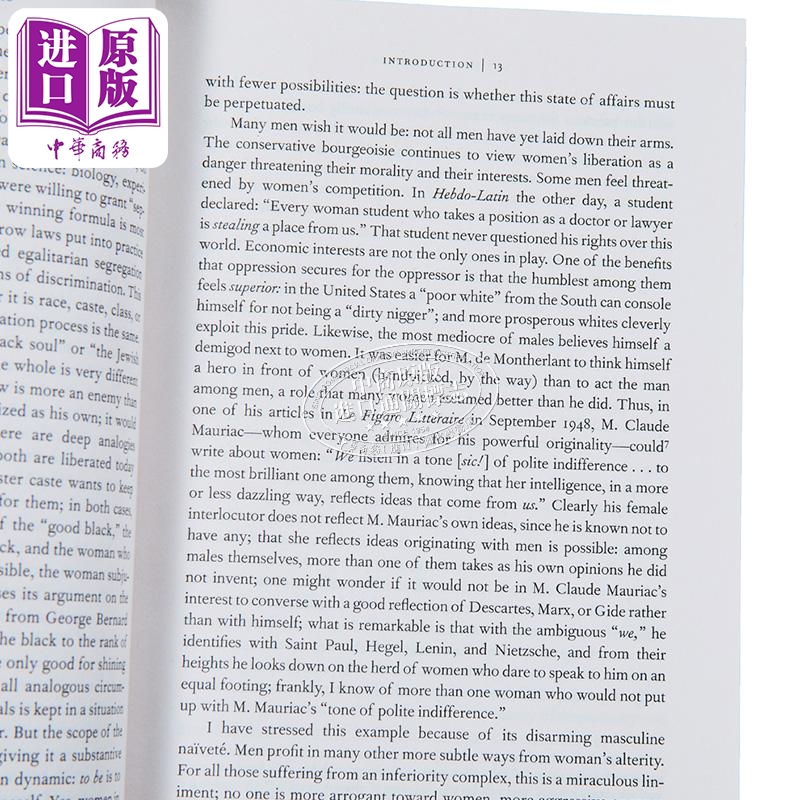 [正版]波伏娃 第二性 The Second Sex 英文原版 Simone De Beauvoir中商原版高清大图