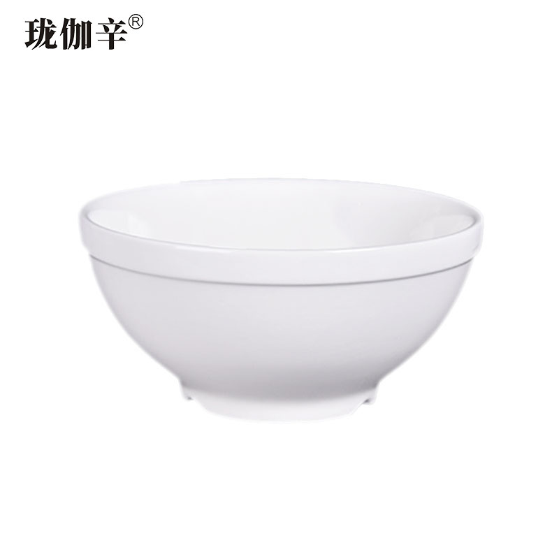 珑伽辛 白色陶瓷碗面碗 7英寸/个高清大图