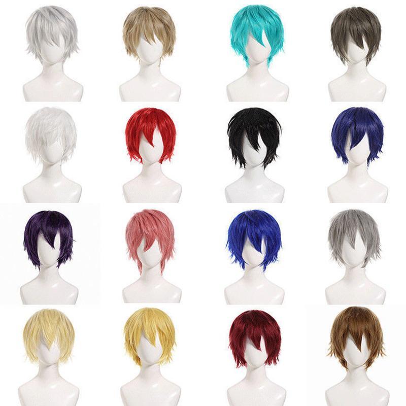 漂流假发 cos假发 少年反翘短发彩色 万用短发 cosplay动漫假发 002-1