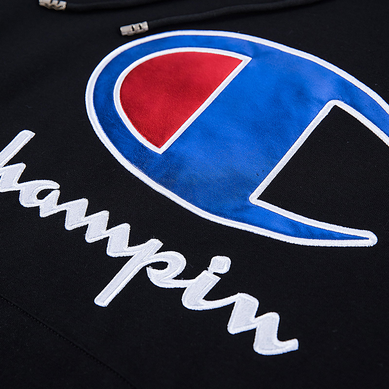 Champion 冠军 潮牌 秋季新款经典刺绣LOGO连帽卫衣 C3-M414-010