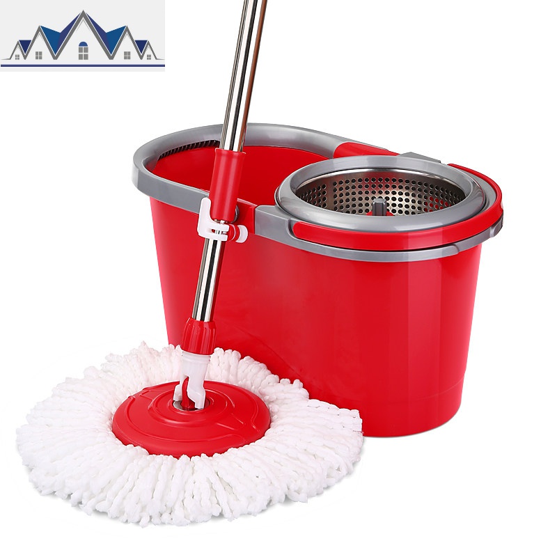 甩水自动拖把桶旋转拖把免手洗墩布家用木地板懒人拖地 三维工匠高清大图
