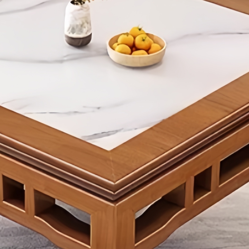 伟樽岩板餐桌98*98*77cm+凳子*4套高清大图