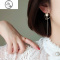 JiMi蚊香盘耳夹女长款高级感耳环适合圆脸无耳洞耳饰仙气超仙珍珠新款