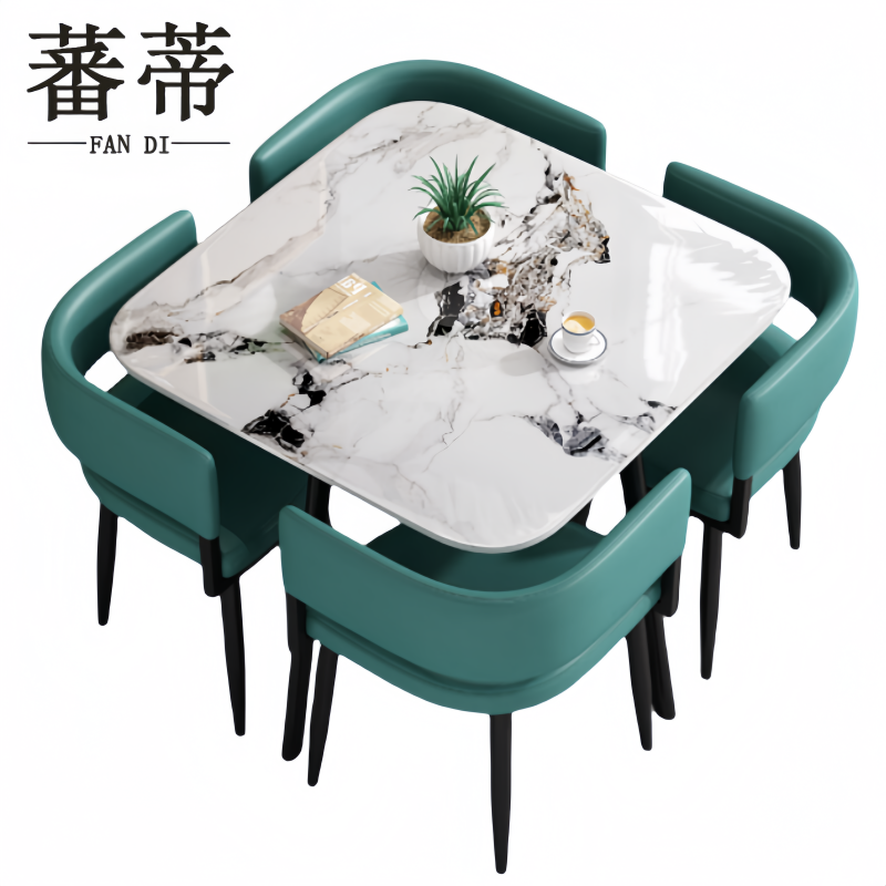 蕃蒂接待桌带4椅套