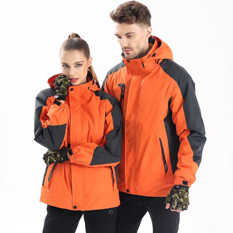 惠铁防寒防风保暖可拆卸冲锋衣 三合一 件