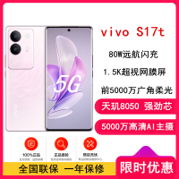 vivo S17t 12GB+512GB 花海 天玑8050 5G芯 5000万广角柔光 后置智慧柔光环 1.5K超视网膜屏 80W快充 拍照 手机 S17