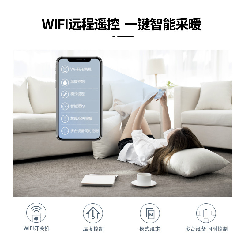 林内(Rinnai)燃气壁挂炉家用采暖炉热水器地暖锅供暖热水两用天然气25kw 日本原装进口REB-A2747FF-CH