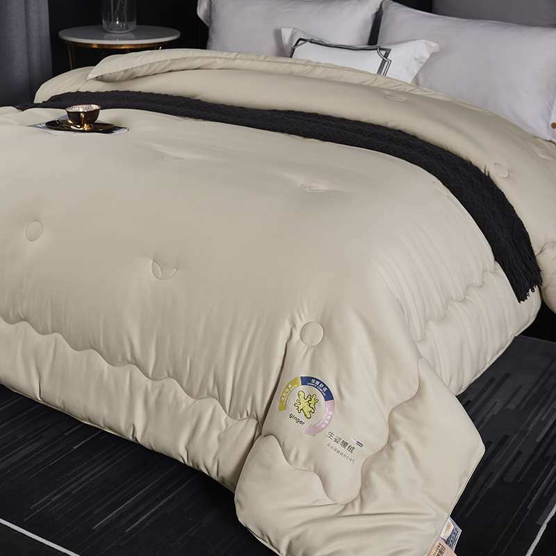唐纳家纺 驱寒暖绒春秋被-卡其 200×230cm/2900g- TN-SAQ21026高清大图