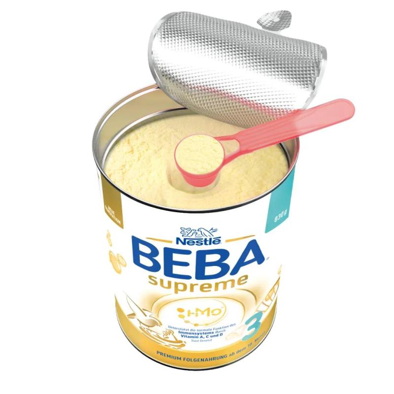 德国版雀巢Nestle BEBA至尊SUPREME两种HMO超高端奶粉3段830g(1岁以上) 3罐 保税仓发货