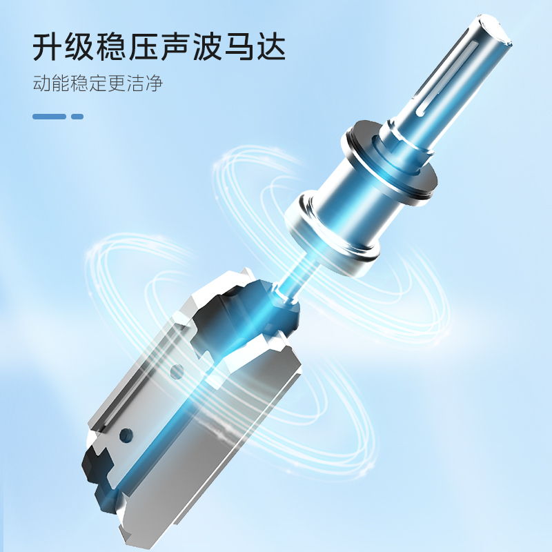 美的(Midea)电动牙刷男女成人软毛声波全自动 防水感应式充电 MR1极地白MC-AJ0101高清大图