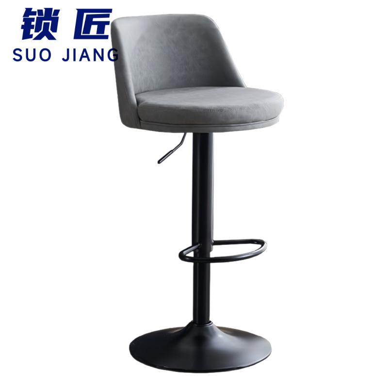 锁匠 高脚椅 灰色 把高清大图