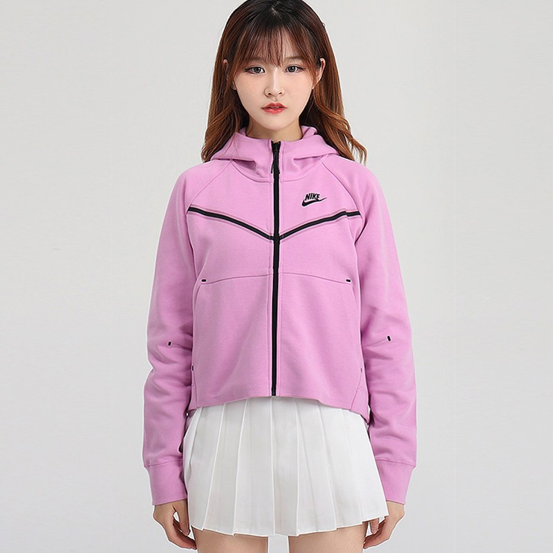 nike耐克外套女装2021秋季新款运动服连帽短款休闲夹克cw4299680