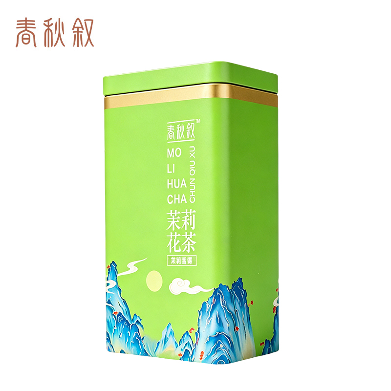 春秋叙 茉莉花茶 茉莉雪螺 200g(一级) 罐高清大图