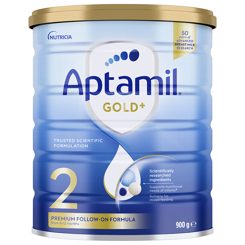 澳洲发/3罐装 Aptamil澳洲爱他美金装奶粉2段900g/罐装 6-12个月宝宝牛奶粉进口婴幼儿二段奶粉新西兰原产高清大图