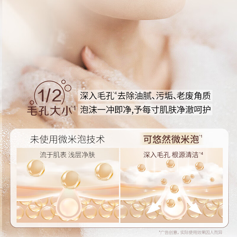 可悠然美肌沐浴露(花漾之恋)550ml/瓶高清大图