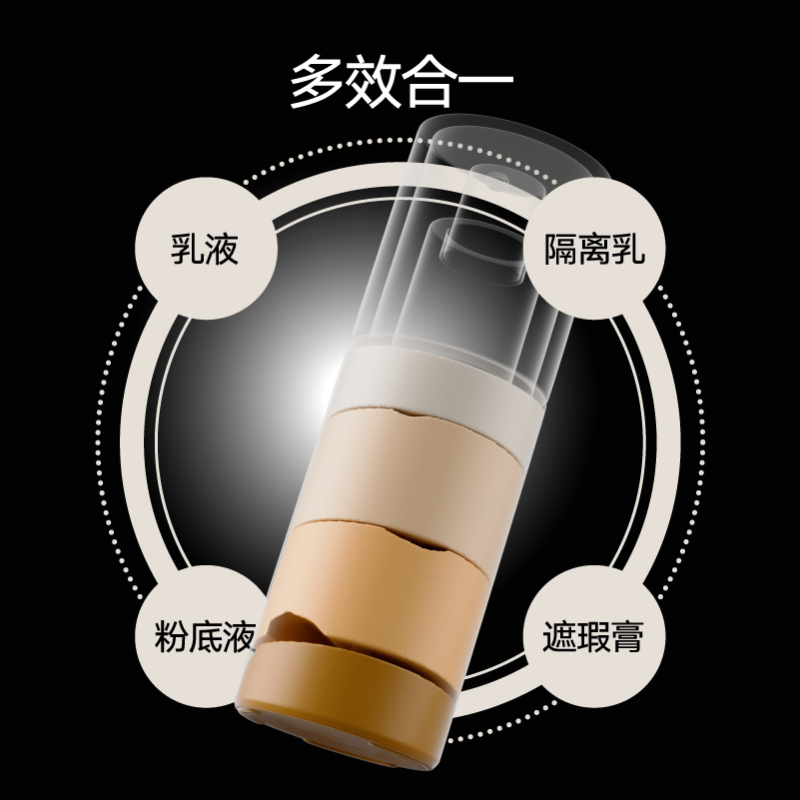 理然 哑光遮瑕控油素颜乳50g(自然色)