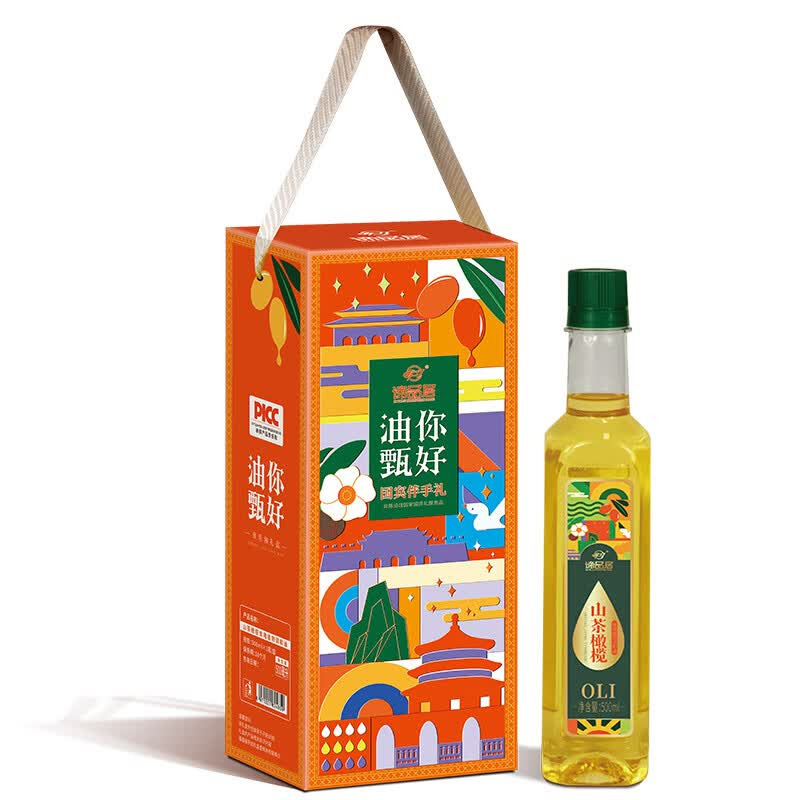 谛品居调和油配料丰富山茶橄榄食用植物油500ml