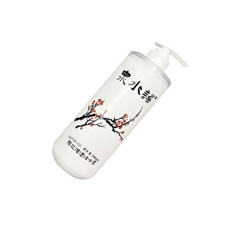 泉水谣QSYGW-0382 樱花保湿沐浴露 700ml 沐浴露(计价单位:瓶)白色高清大图