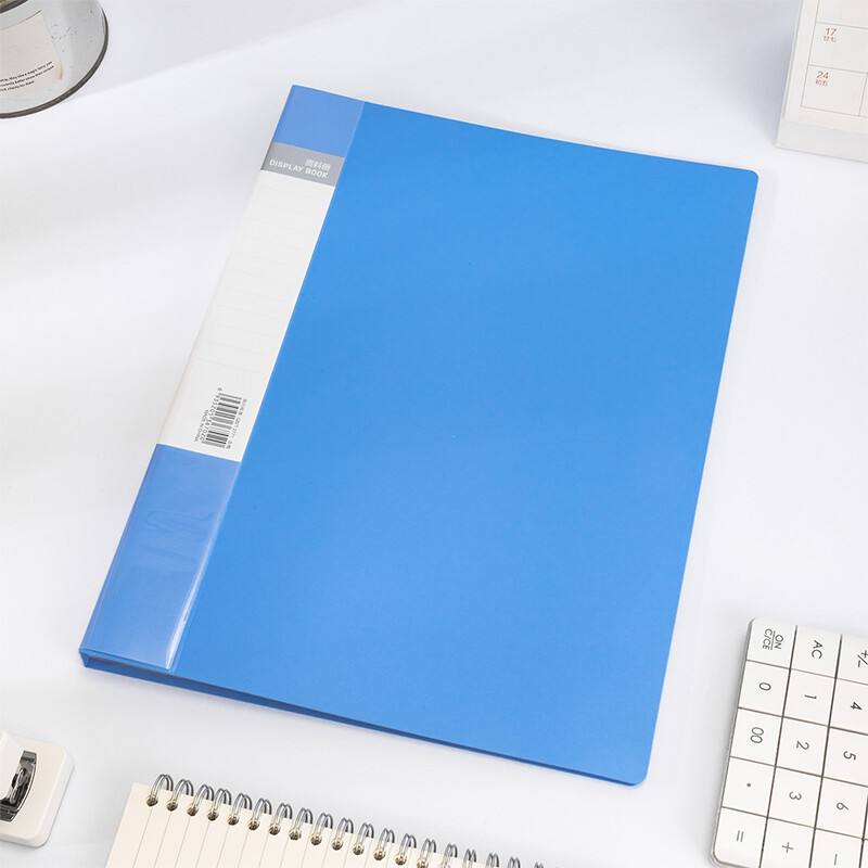 得力5003ES A4/30页资料册(蓝色)(个)