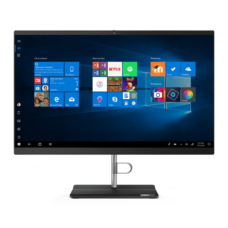 联想Lenovo扬天一体机S5450 商用办公家用电脑 i5-10400T 8G 1T+256G 2G独显 23.8英寸窄边框