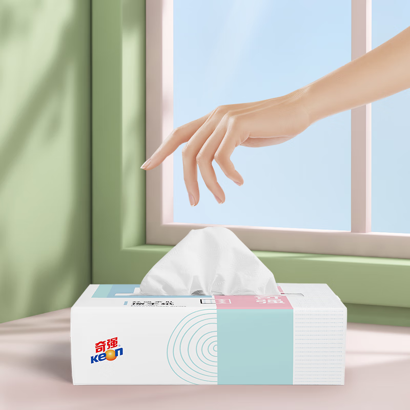 奇强 擦手纸商用酒店卫生间檫手纸巾整箱厨房厕所家用抽取式洗手间抽纸 110张/包*20包[整箱装]高清大图
