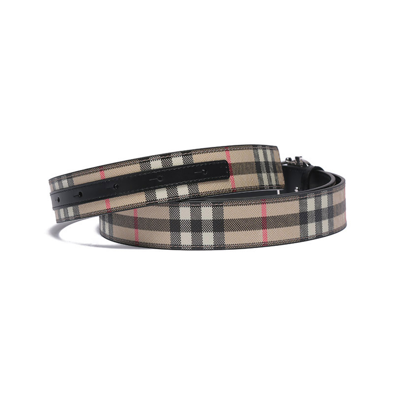 博柏利burberry女款银色tb专属标识搭扣不可裁剪双面皮带腰带8052531