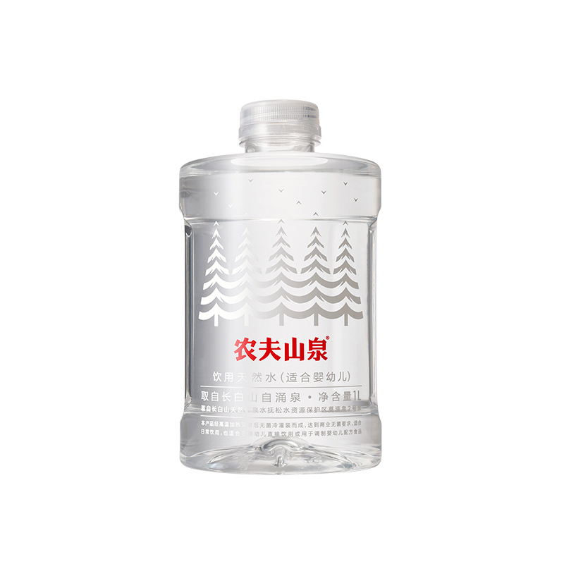 农夫山泉饮用天然水(适合婴幼儿)1L*12瓶*4箱装