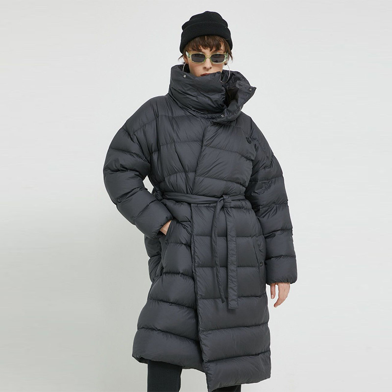 adidas originals fashion down 品牌logo刺绣徽标长款围巾领羽绒服
