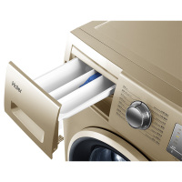 Haier/海尔洗衣机滚筒家用8公斤 EG8012B919GU1 智能变频 金色 全自动洗衣机