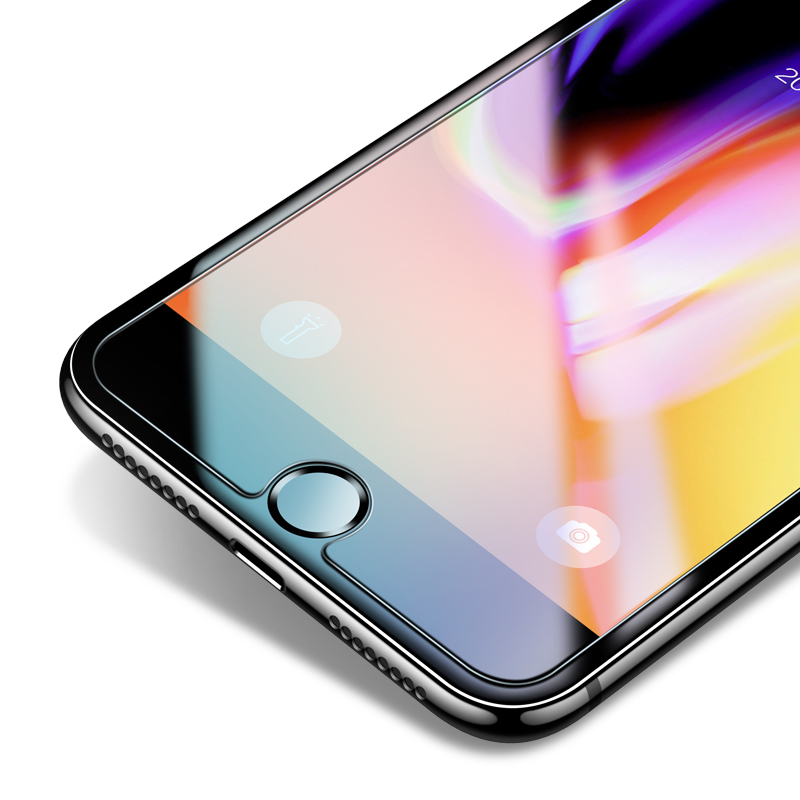 轻万适用苹果8钢化膜iphone7全屏apple抗蓝光i8手机贴膜高清大图
